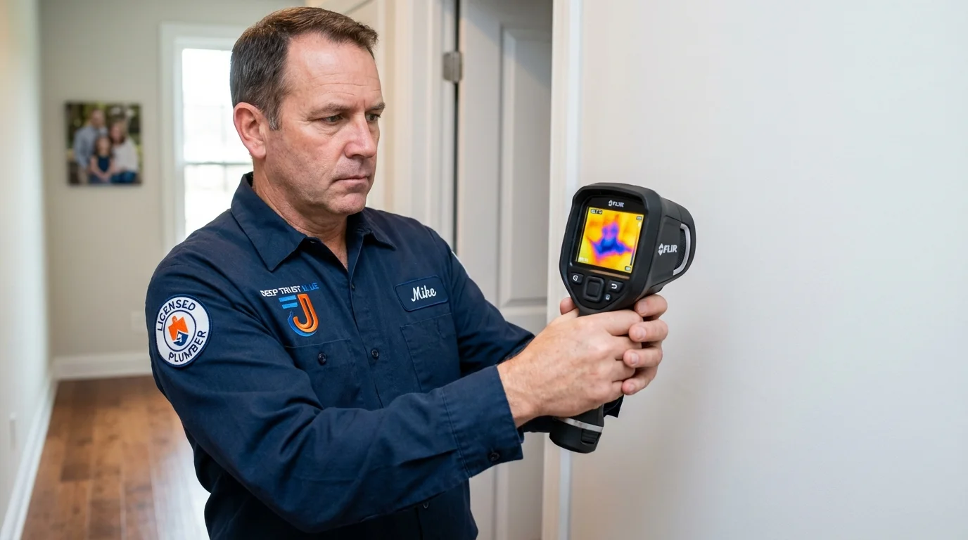Thermal imaging leak detection by Johns Plumbing LLC in Fergus Falls